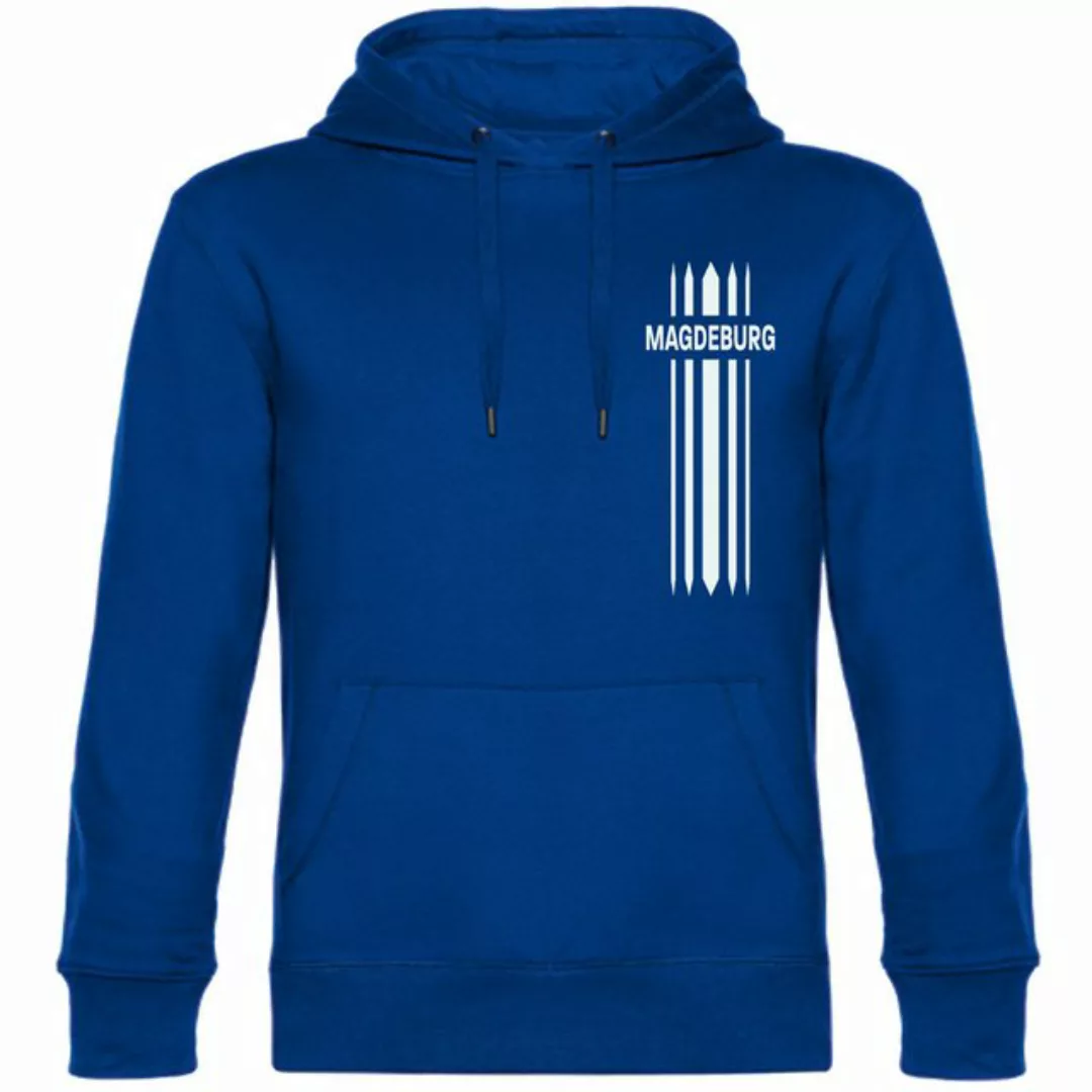 multifanshop Kapuzensweatshirt Magdeburg - Streifen - Hoodie günstig online kaufen