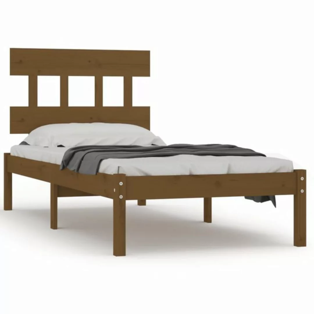 furnicato Bett Massivholzbett Honigbraun 100x200 cm günstig online kaufen