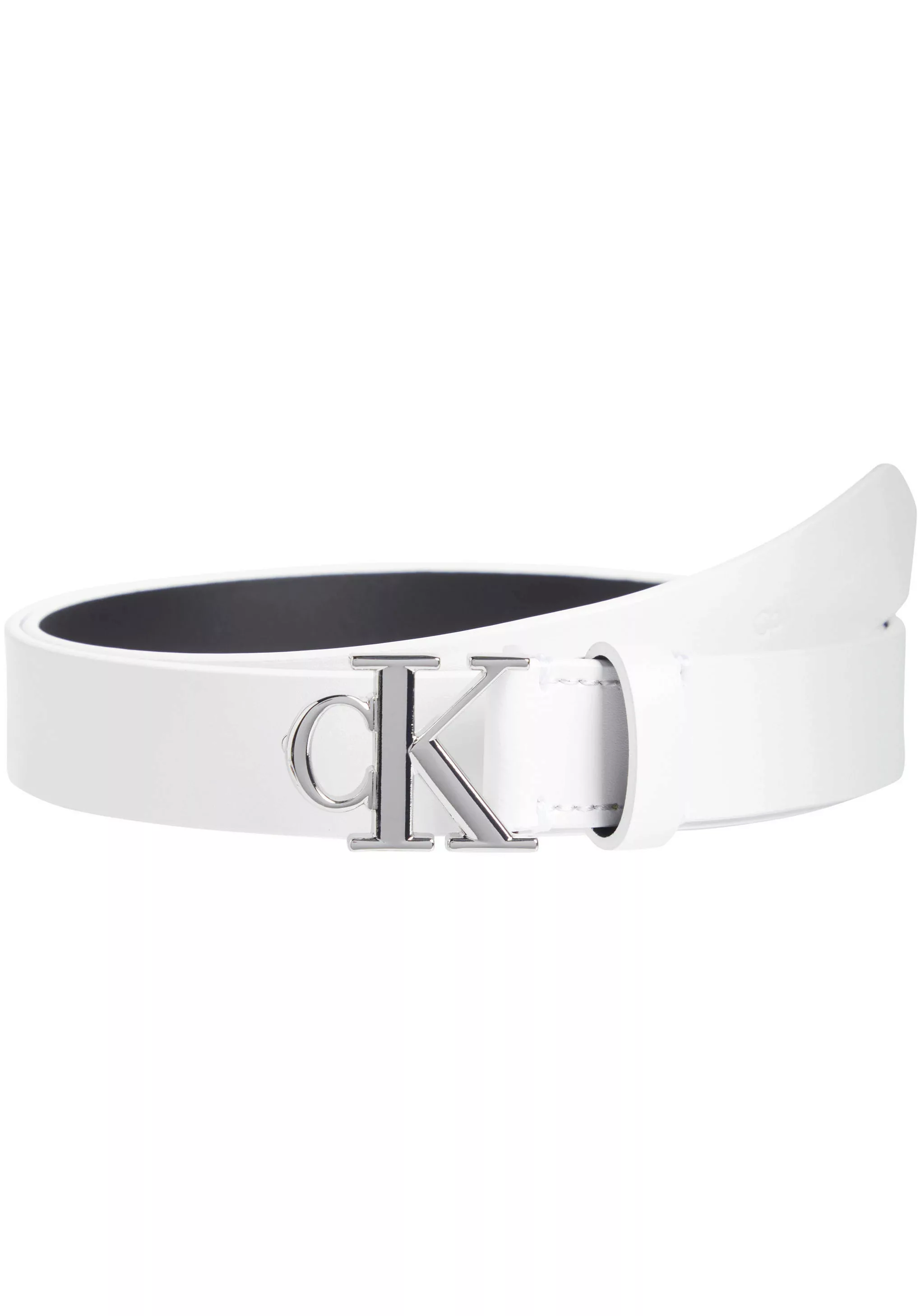 Calvin Klein Jeans Ledergürtel "ROUND MONO PLAQUE LTHR BELT 25MM", mit Logo günstig online kaufen