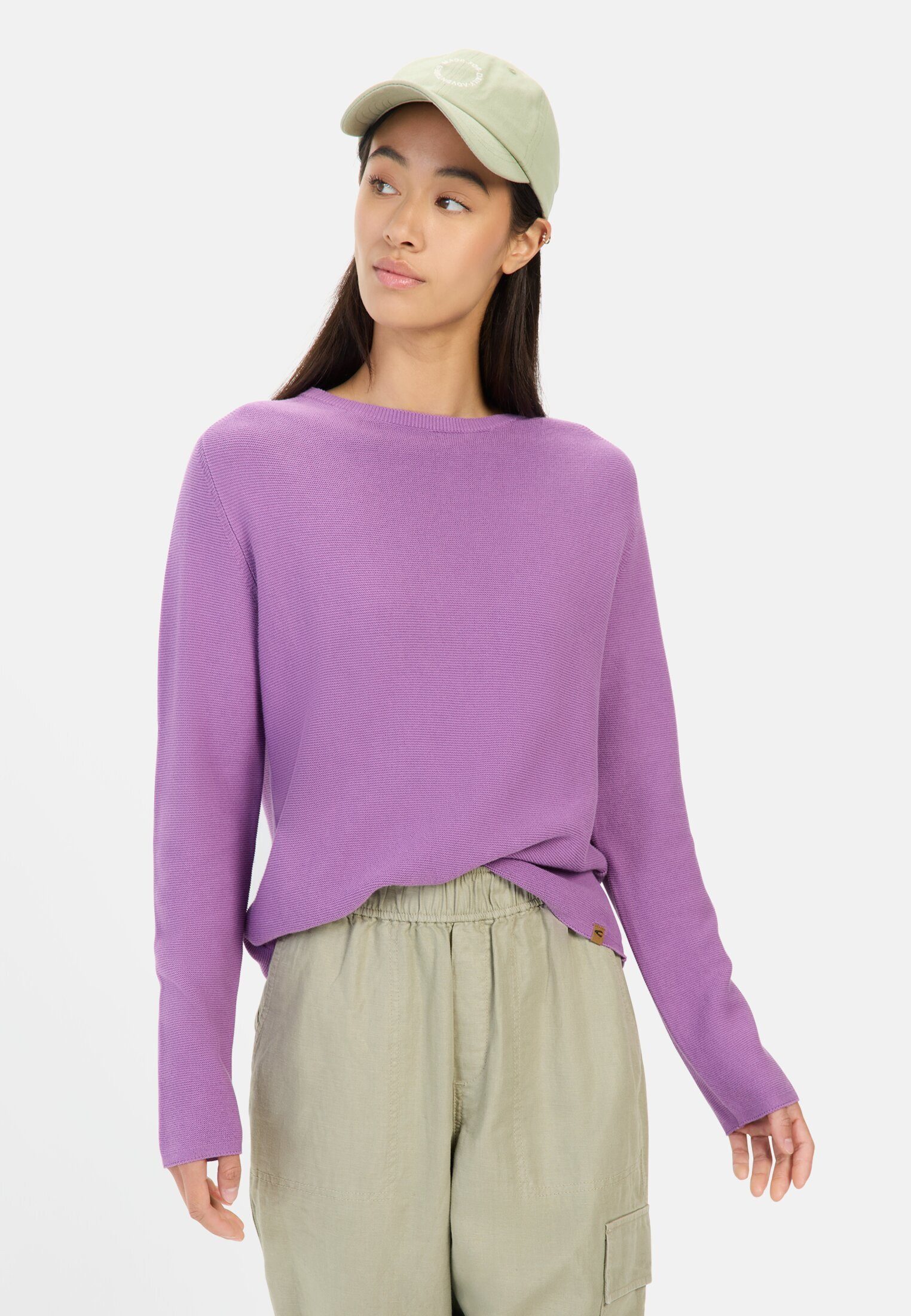 camel active Strickpullover aus reiner Baumwolle günstig online kaufen