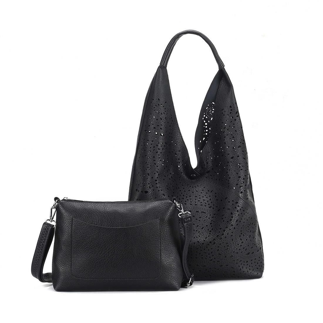 ITALYSHOP24 Schultertasche DAMEN XXL SHOPPER Set günstig online kaufen