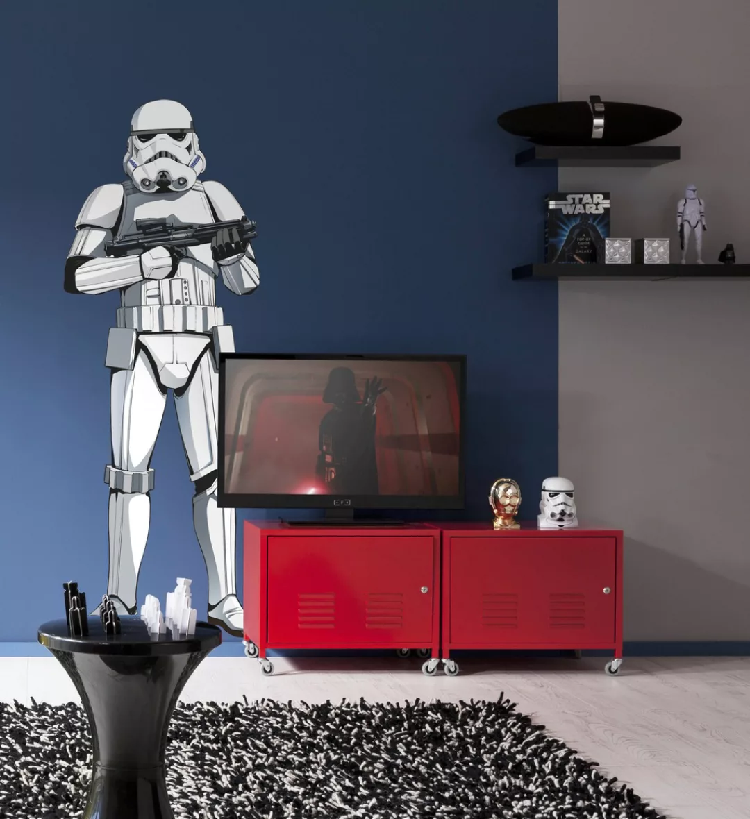 Disney Wandtattoo Star Wars Stormtrooper Xxl Schwarz-Weiß 127 x 188 cm 6124 günstig online kaufen