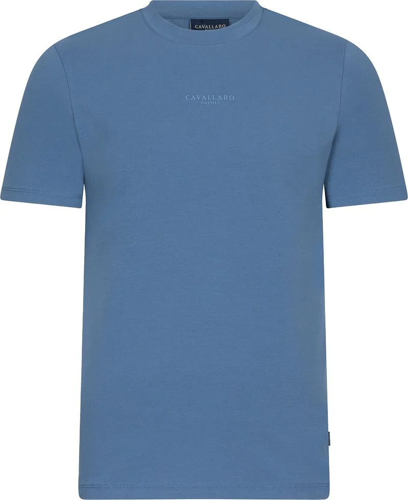 Cavallaro Darione T-Shirt Logo Blau - Größe M günstig online kaufen