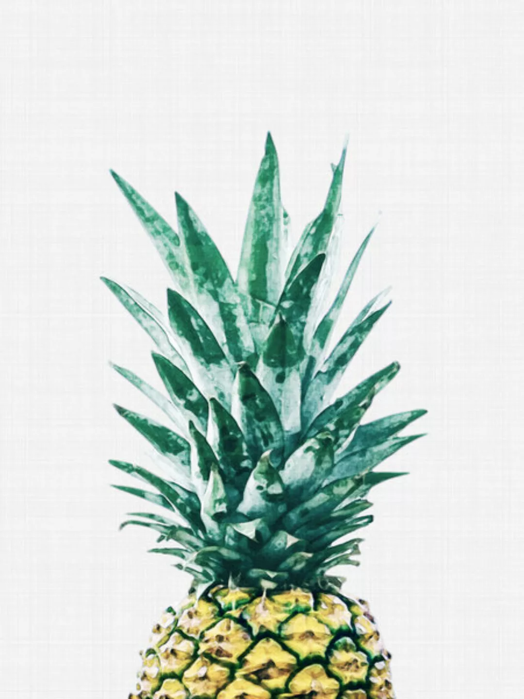 Poster / Leinwandbild - Pineapple No1 günstig online kaufen