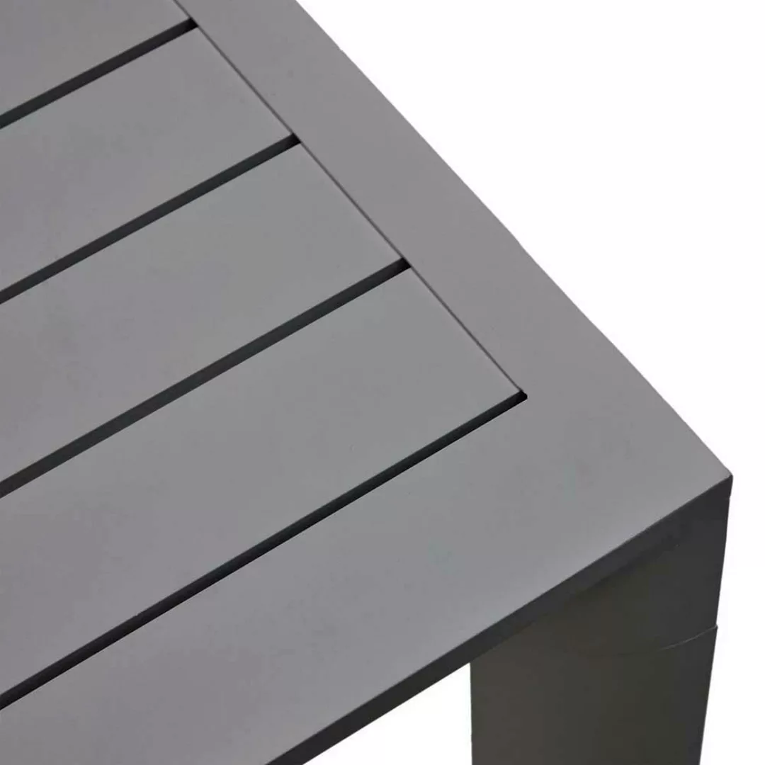 Aluminium Gartentisch dunkelgrau in modernem Design 180 cm breit günstig online kaufen