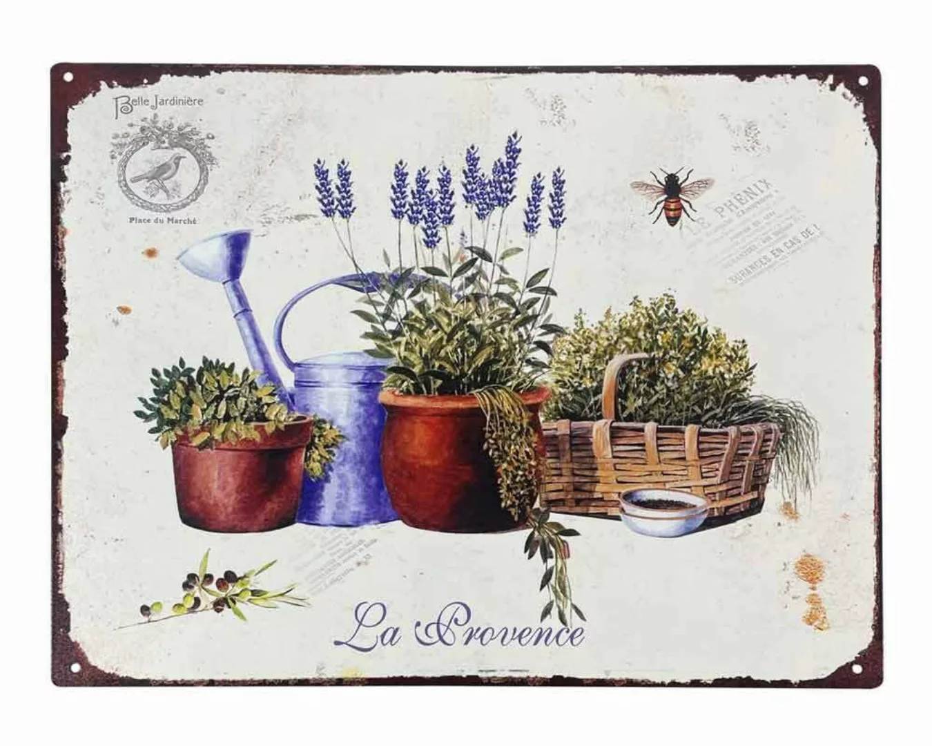 Blechschild Lavender La Provence Dekoschild Lavendel Nostalgie 25x33cm günstig online kaufen