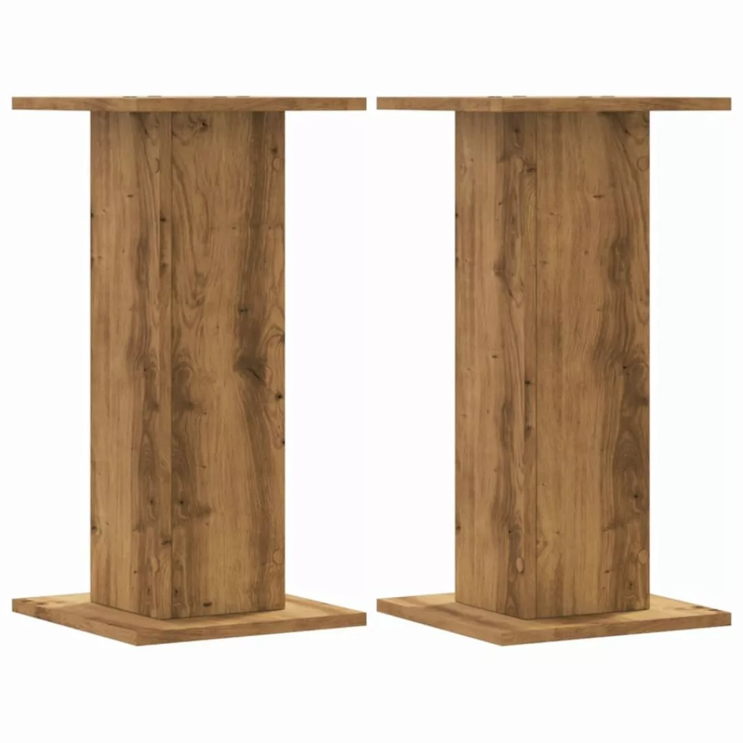 vidaXL Blumenständer Pflanzenständer 2 Stk. Artisan-Eiche günstig online kaufen