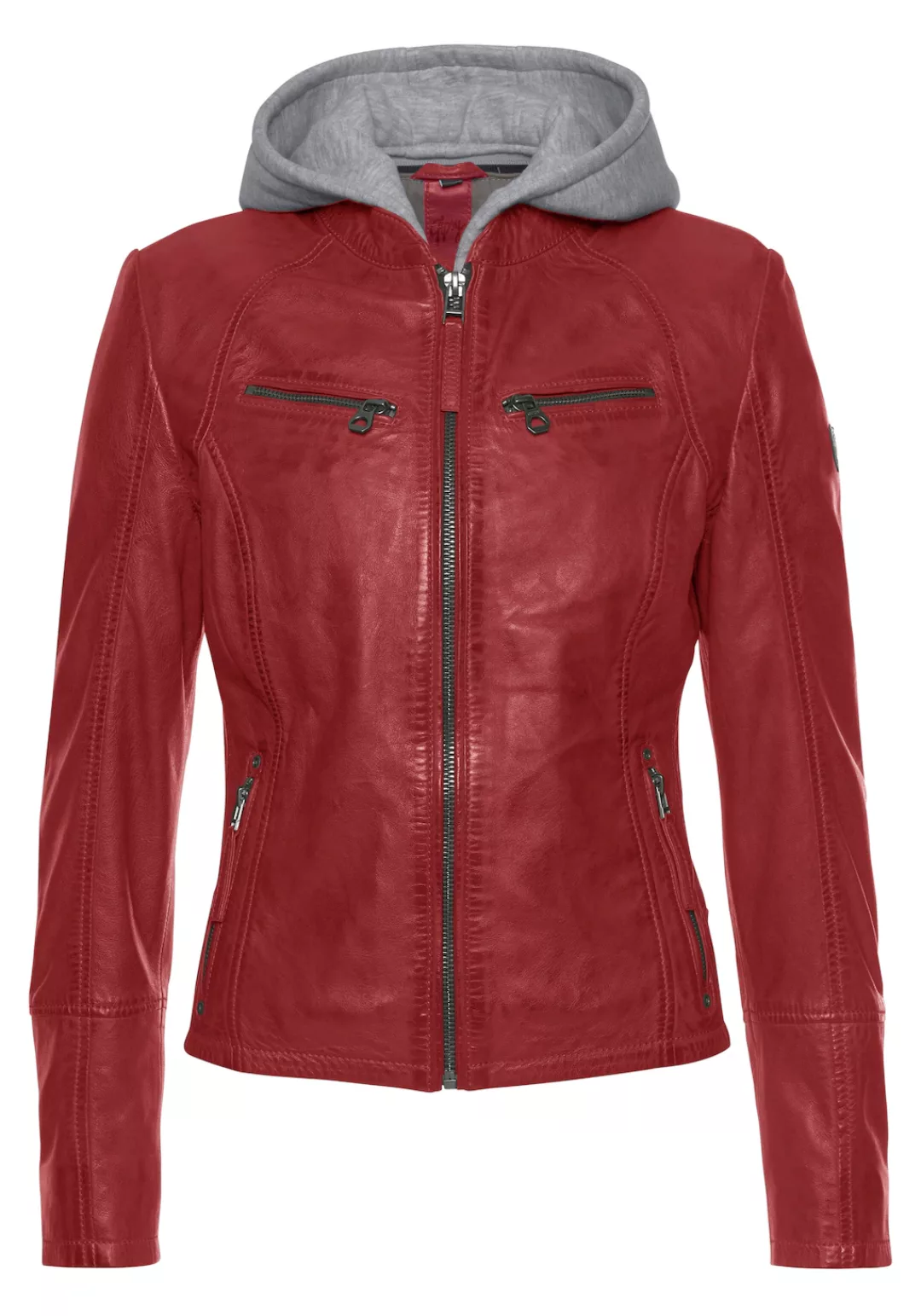 Mauritius Lederjacke "NOLA", mit Kapuze, Two-in-One Style - mit abnehmbarer günstig online kaufen