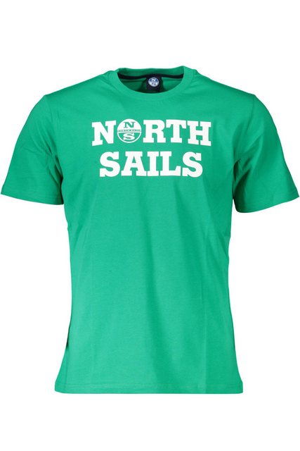 North Sails T-Shirt Grünes Herren T-Shirt mit Logo-Druck und günstig online kaufen