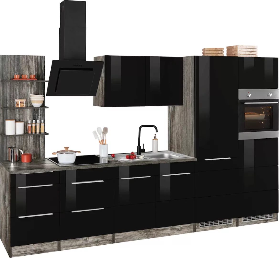 Kochstation Küchenzeile "KS-Brindisi", mit E-Geräten, Breite 330 cm günstig online kaufen