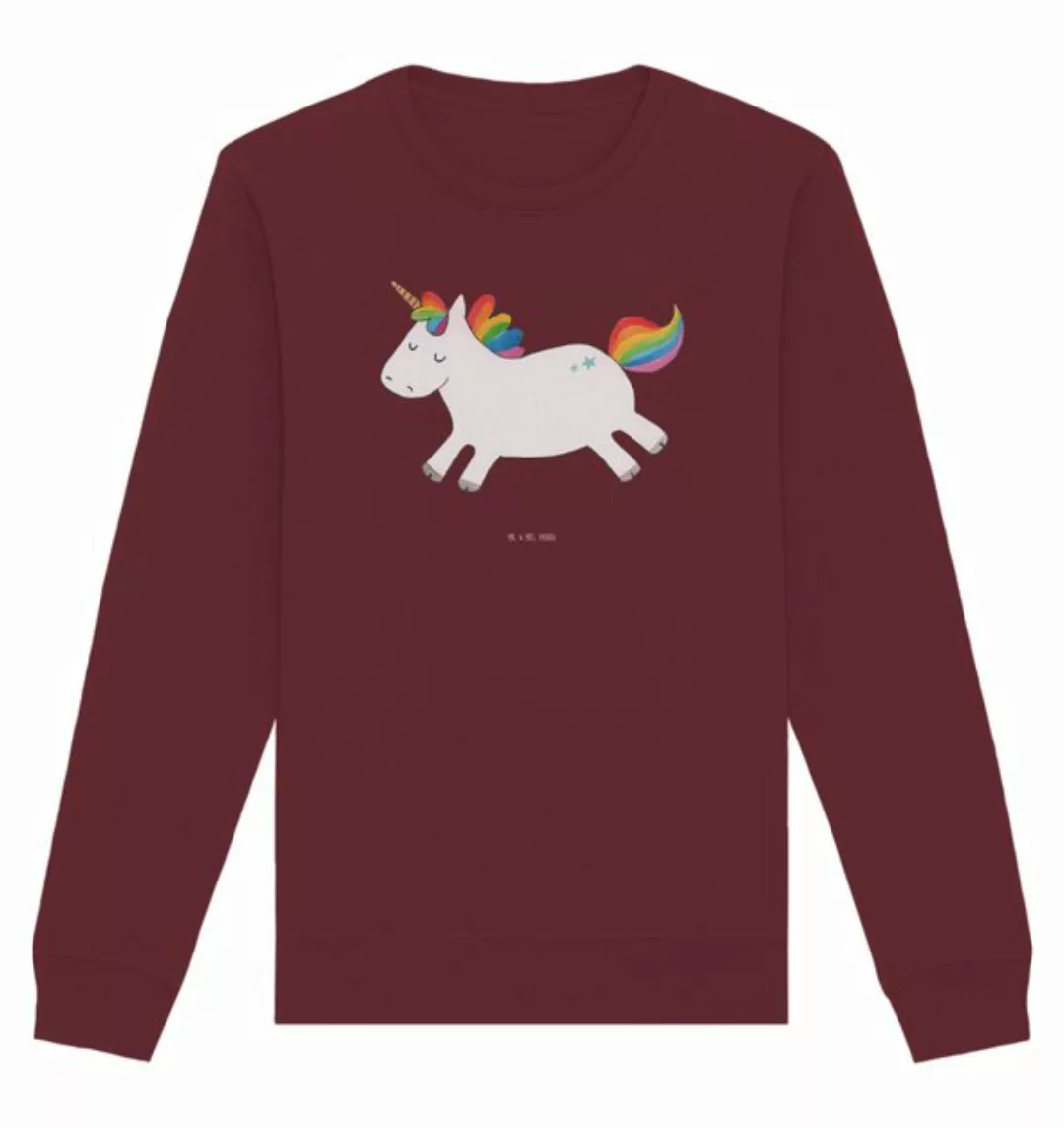 Mr. & Mrs. Panda Longpullover Größe M Einhorn Happy - Burgundy - Geschenk, günstig online kaufen