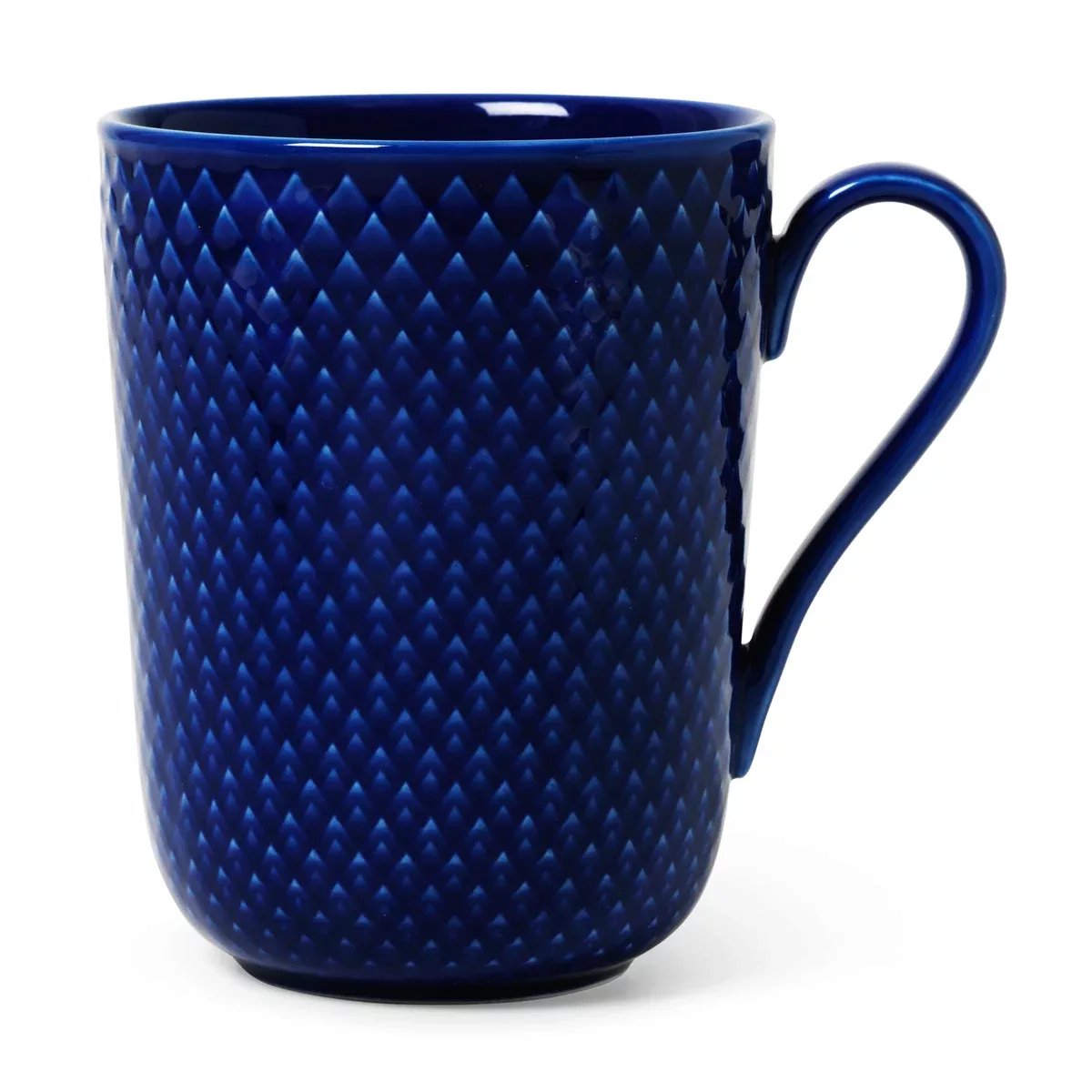 Rhombe Tasse mit Henkel 33cl Dunkelblau günstig online kaufen