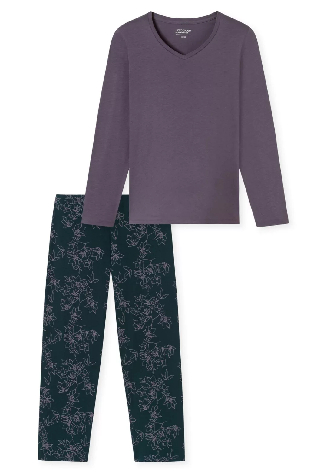 uncover by SCHIESSER Schlafanzug "UNCOVER Nightwear", (2 tlg.), Baumwolle, günstig online kaufen