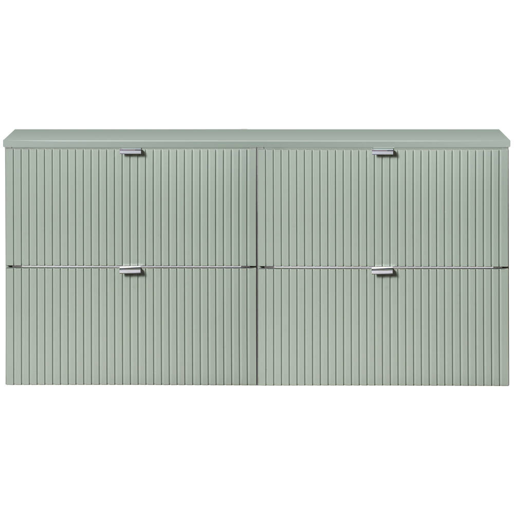 Doppel-Waschtischunterschrank 120cm, grün, NEWPORT-56-GREEN günstig online kaufen