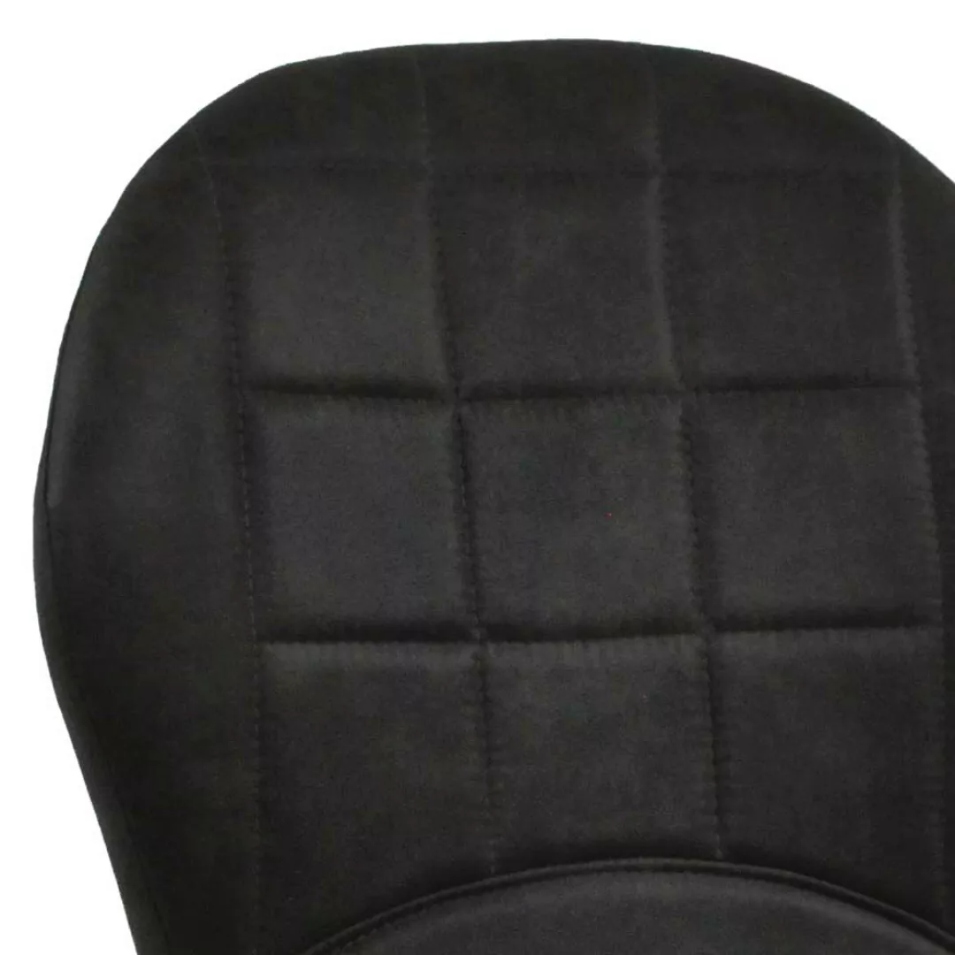 Esszimmerstühle in Dunkelgrau Microfaser Gestell aus Metall (2er Set) günstig online kaufen