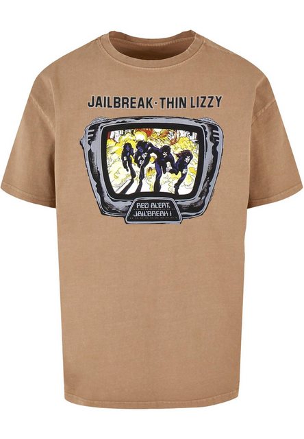 Merchcode T-Shirt Merchcode Herren Thin Lizzy - Jailbreak Acid Washed Overs günstig online kaufen