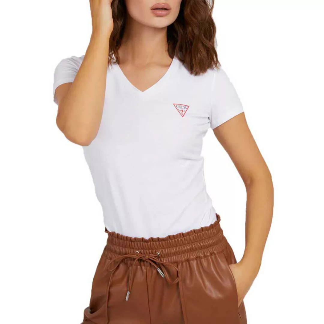 Guess Mini Triangle Kurzärmeliges T-shirt XS Stone Heather Grey M günstig online kaufen