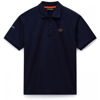 Napapijri  T-Shirts & Poloshirts E-BADGE NP0A4IDA-176 BLU MARINE günstig online kaufen
