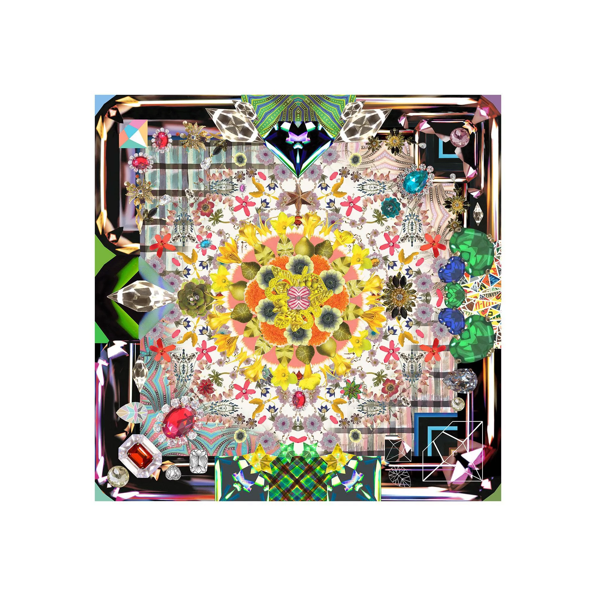 Moooi Carpets - Jewels Garden Teppich 250x250cm - bunt günstig online kaufen