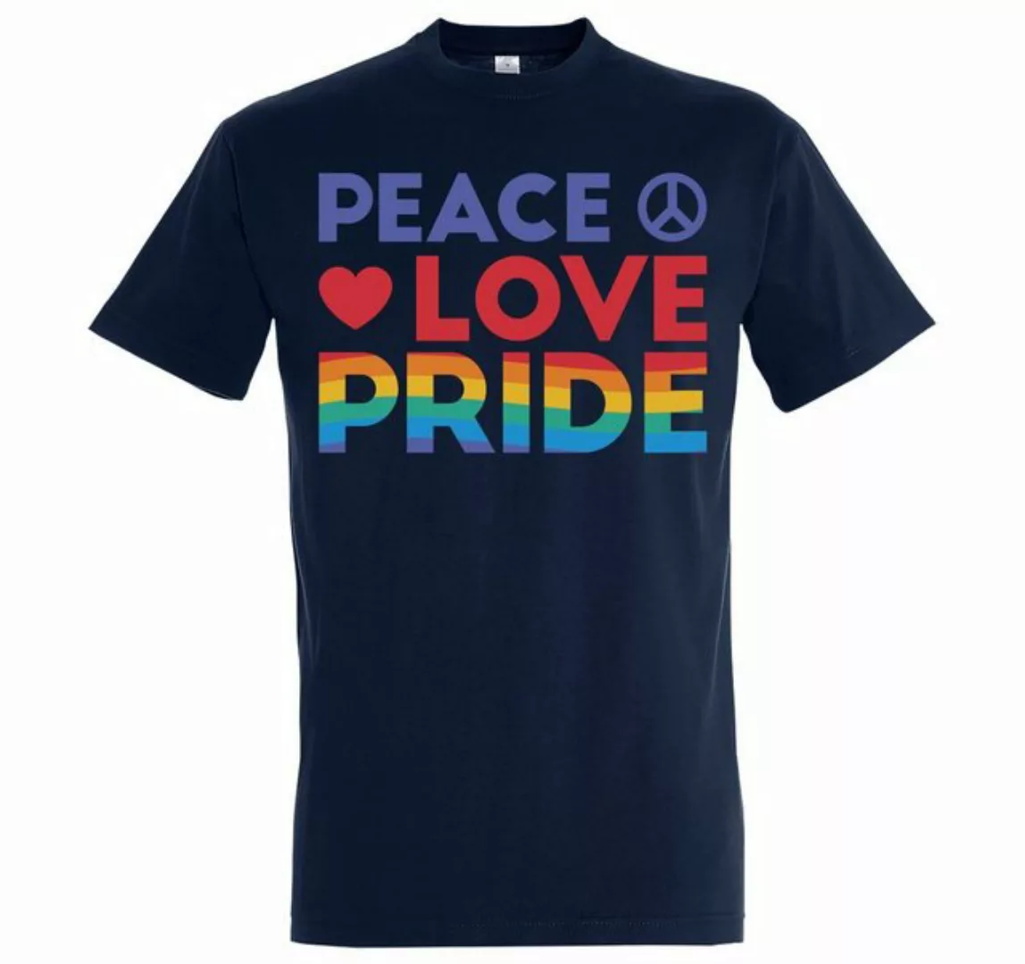 Youth Designz T-Shirt Peace Love Pride Herren T-Shirt mit Trendigem Frontdr günstig online kaufen