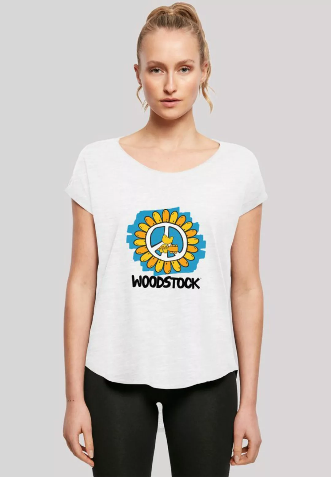 F4NT4STIC T-Shirt Woodstock Artwork Flower Peace Print günstig online kaufen