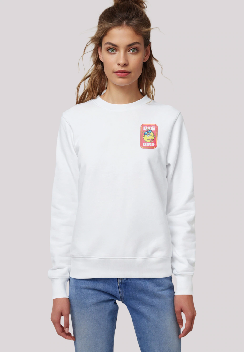 F4NT4STIC Sweatshirt "Sesamstraße Bilbo Big Bird Sticker", Premium Qualität günstig online kaufen