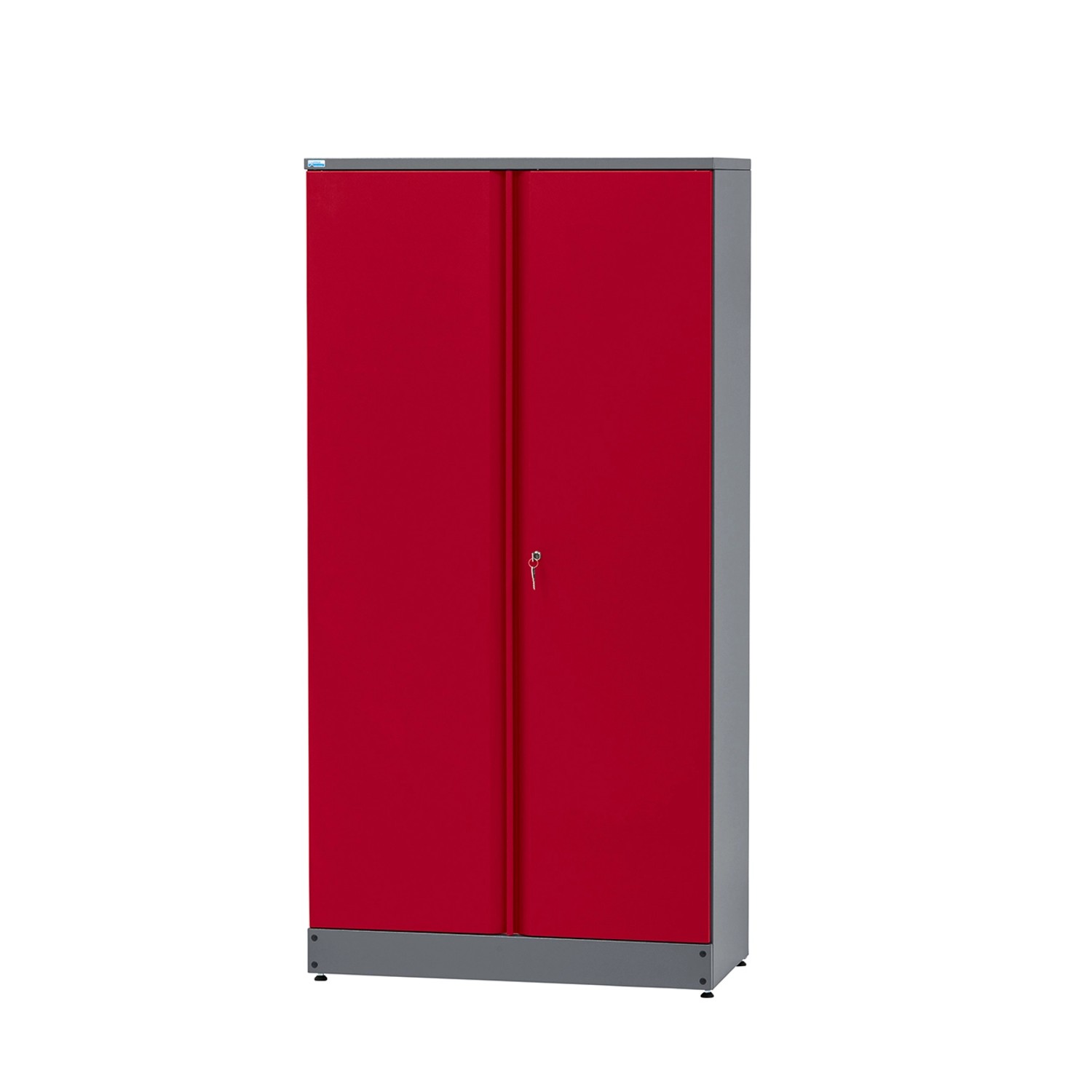 Küpper Hochschrank 2-Türig mit 4 Fachböden 180 x 91 x 45 cm Dunkelrot günstig online kaufen