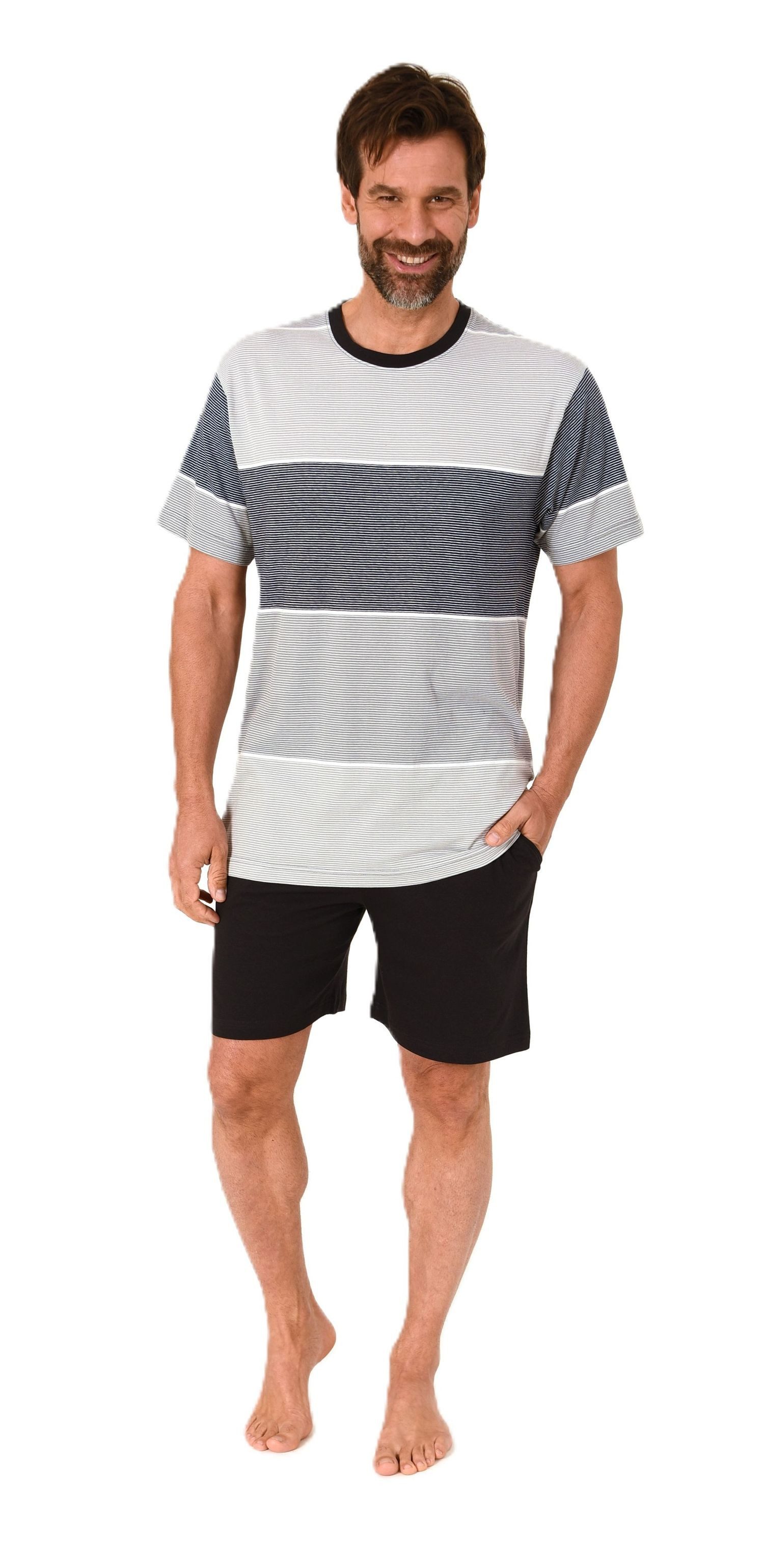 Normann Pyjama Normann Herren Schlafanzug kurzarm günstig online kaufen