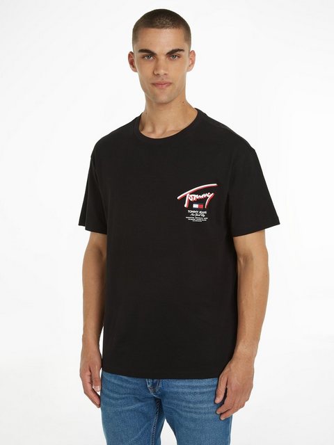 Tommy Jeans T-Shirt TJM REG 3D STREET SIGNTR TEE EXT mit Print auf dem Rück günstig online kaufen