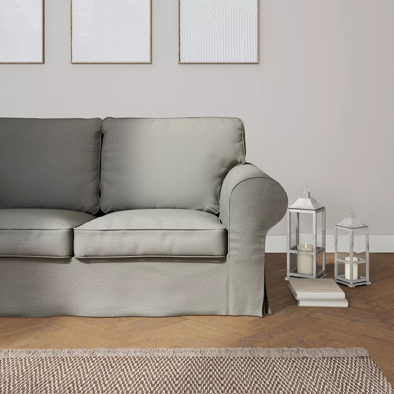 Bezug für Ektorp 2-Sitzer Schlafsofa NEUES Modell, grau, Sofabezug für  Ekt günstig online kaufen