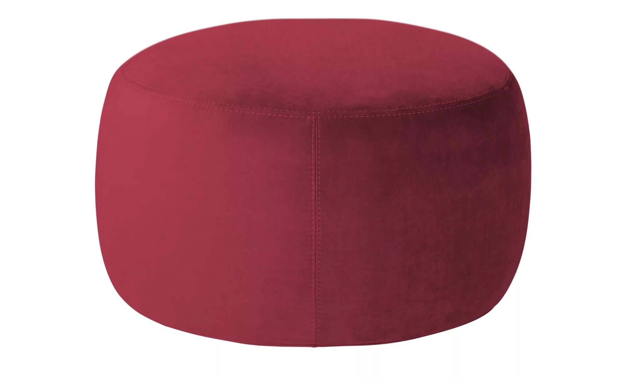 pop Samt Hocker  Amadi - rot - 40 cm - Polstermöbel > Hocker - Möbel Kraft günstig online kaufen