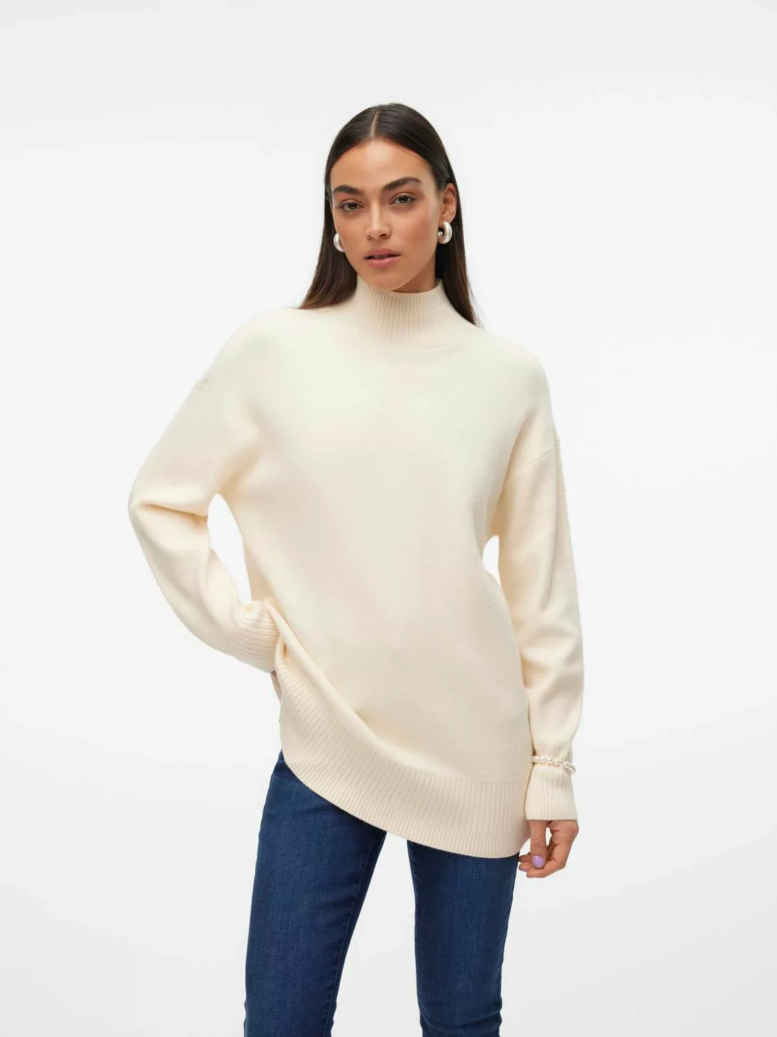 Vero Moda Strickpullover "VMGOLD LS HIGHNECK PULLOVER GA" günstig online kaufen