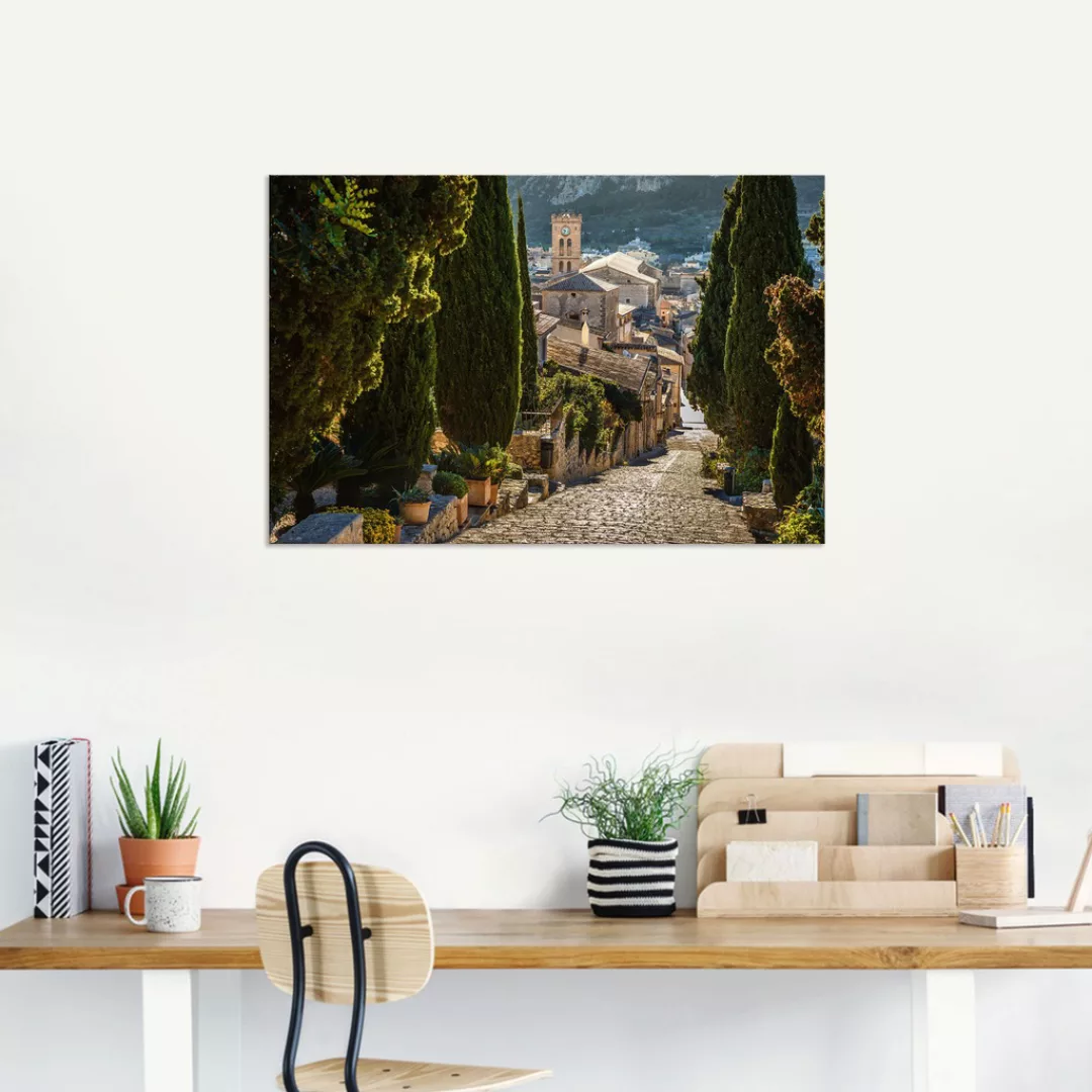 Artland Wandbild "Blick vom Kalvarienberg auf Pollenca", Mallorca, (1 St.) günstig online kaufen