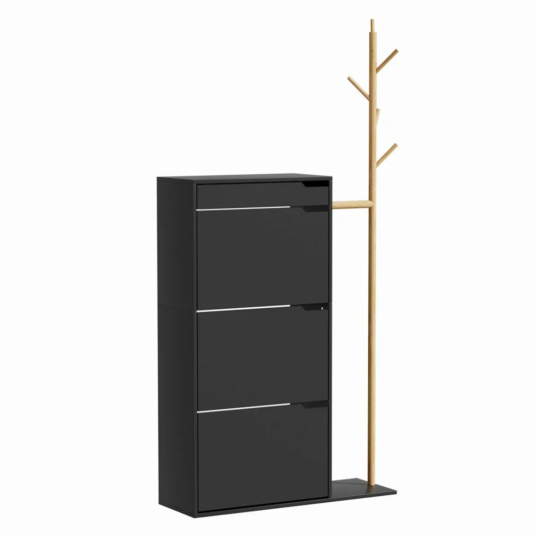 Vicco Schuhschrank Ivo, Schwarz, 90 x günstig online kaufen