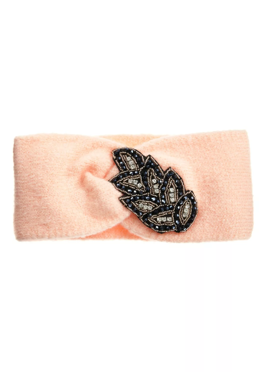 LASCANA Stirnband, Strickstirnband mit Perlen Applikation und Knoten, Haarb günstig online kaufen