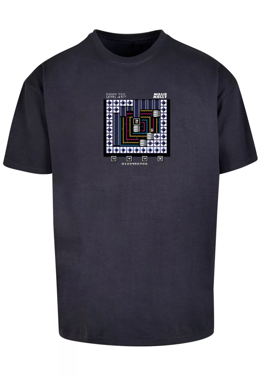 F4NT4STIC T-Shirt "Level 45 Millie Mollie C64 Retro Gaming", Print günstig online kaufen