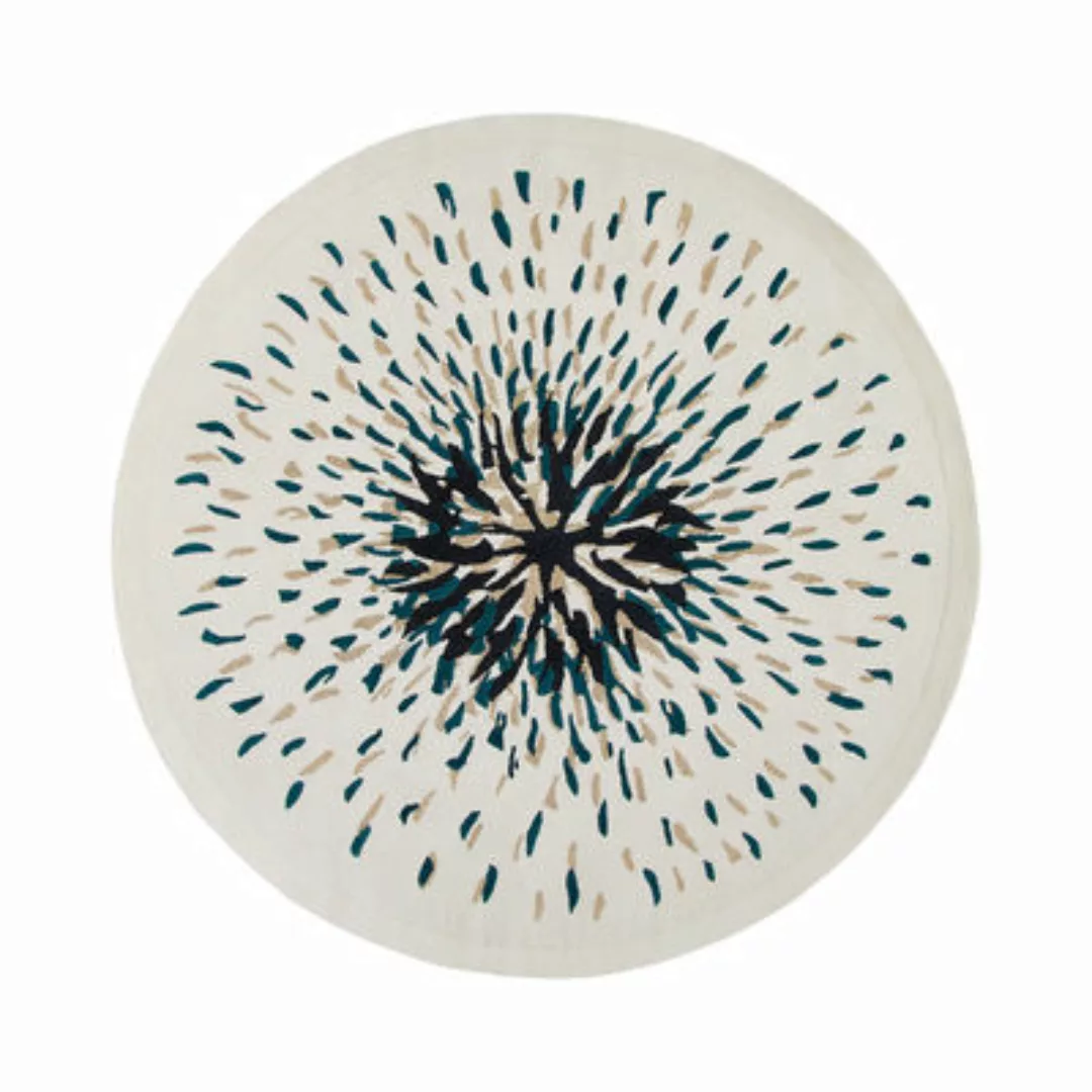 Teppich Pissenlit textil weiß beige / Ø 200 cm - Maison Sarah Lavoine - Bei günstig online kaufen