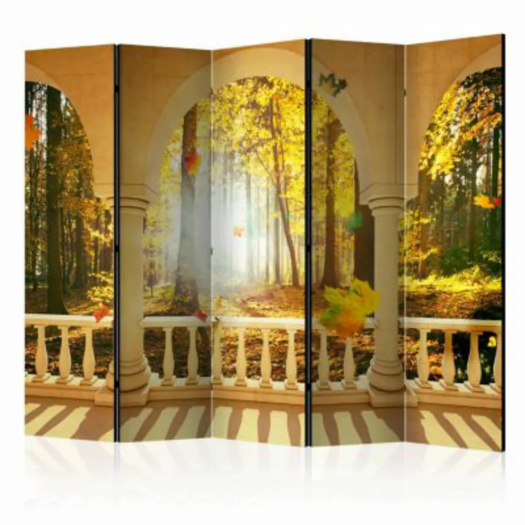 artgeist Paravent Dream About Autumnal Forest II [Room Dividers] gelb-kombi günstig online kaufen