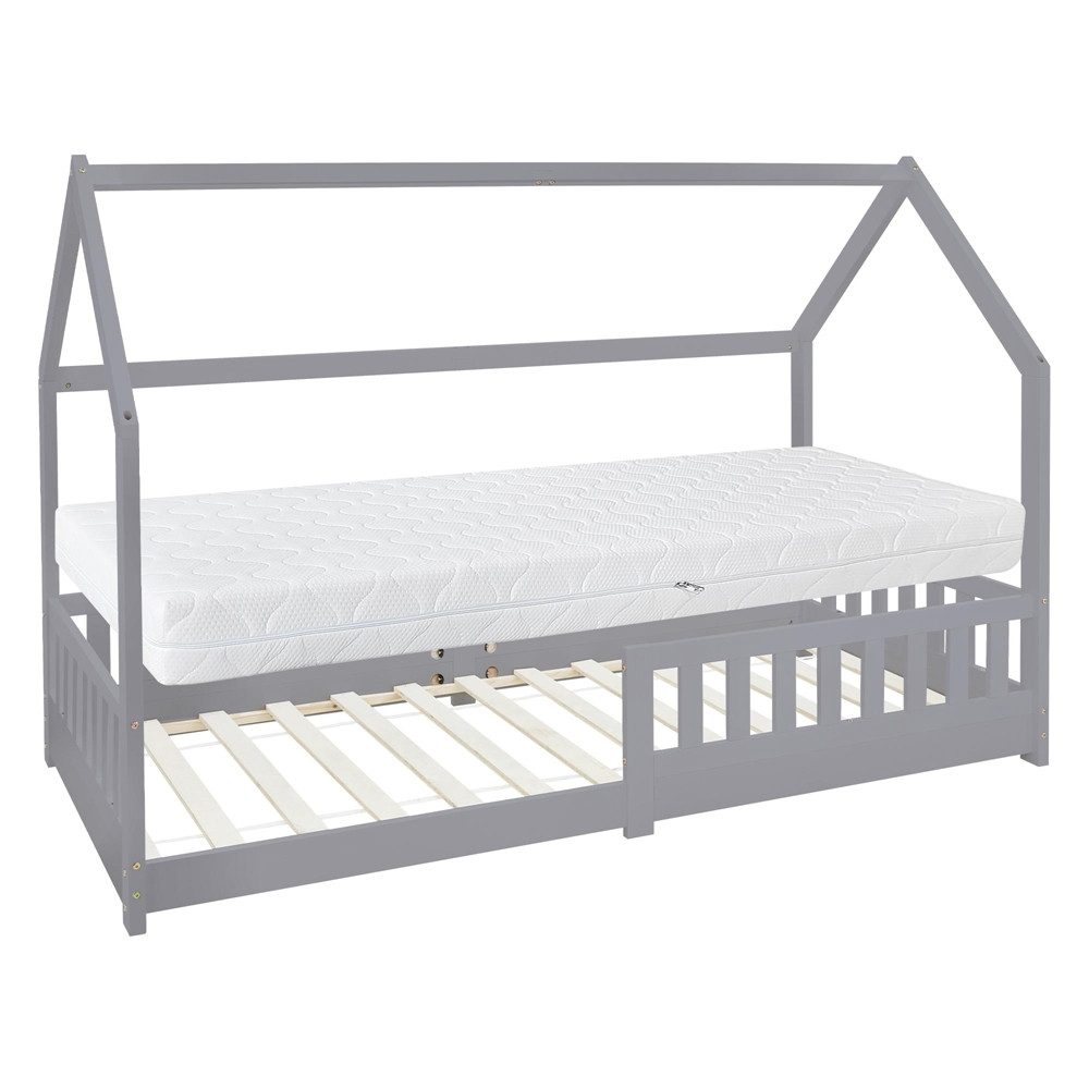 ML-DESIGN Spielbett Hausbett Kinderbett inkl. Lattenrost günstig online kaufen