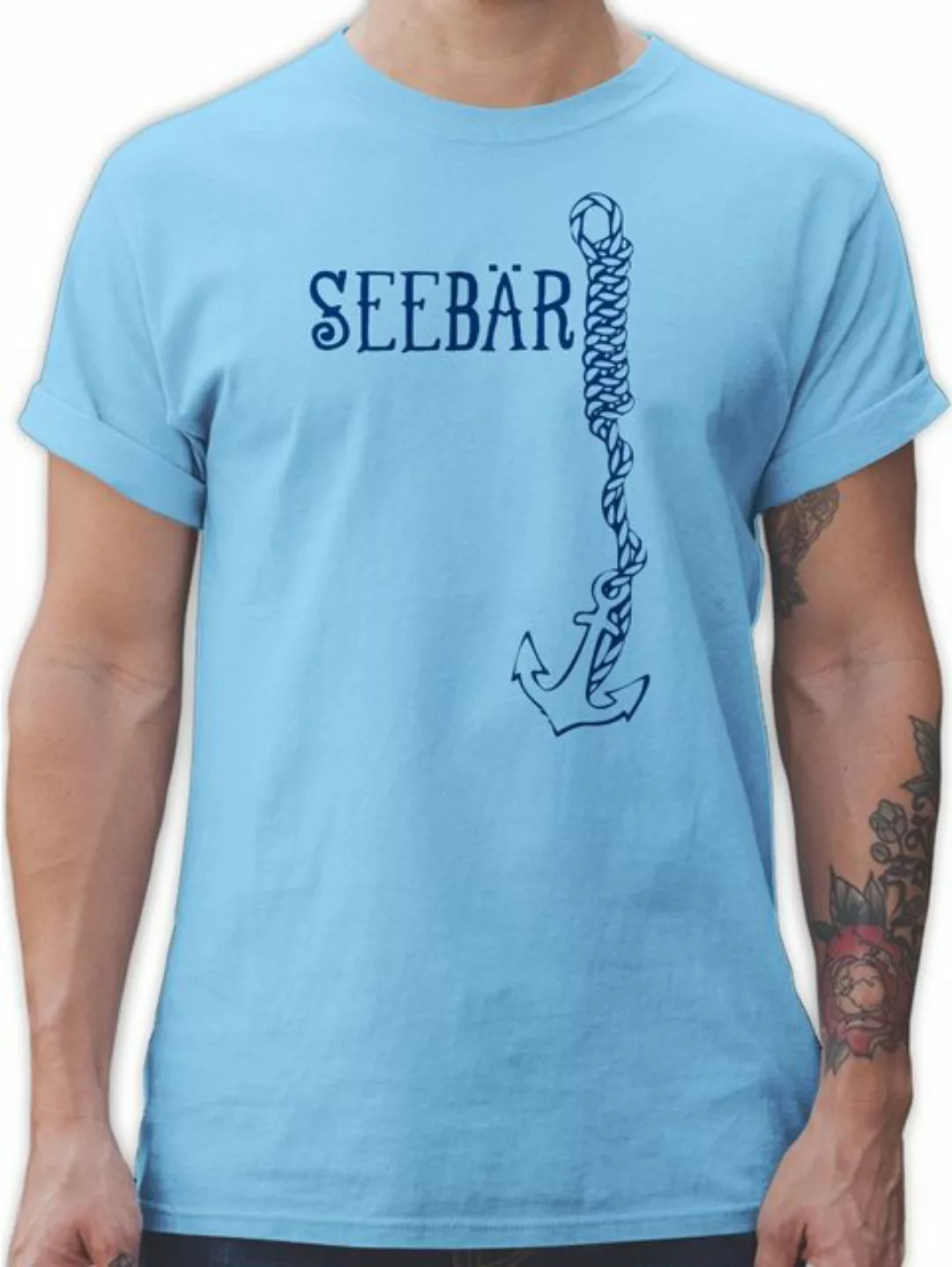 Shirtracer T-Shirt Seebär Anker Boot & Schiff Deko günstig online kaufen