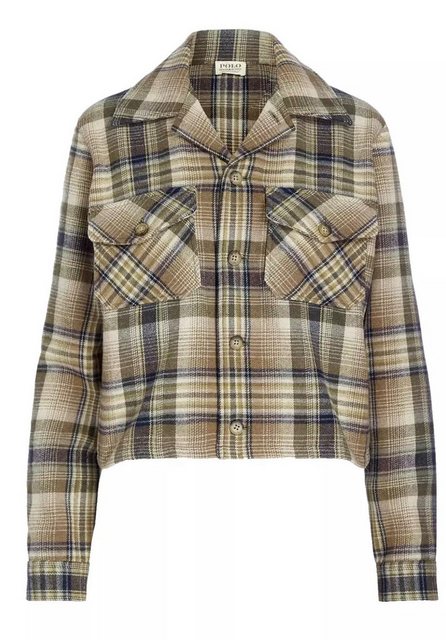 Polo Ralph Lauren Winterjacke Check Cropped Shirt-Jacke aus italienischem T günstig online kaufen