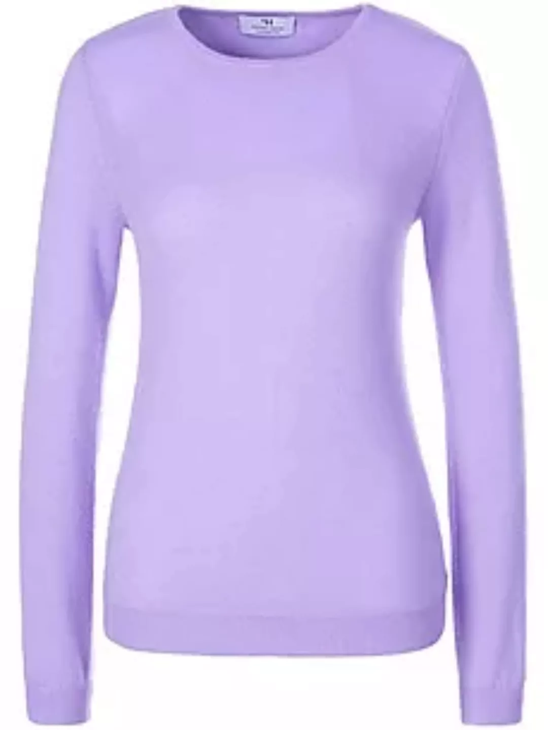 Rundhals-Pullover aus 100% Premium-Kaschmir Peter Hahn Cashmere lila günstig online kaufen