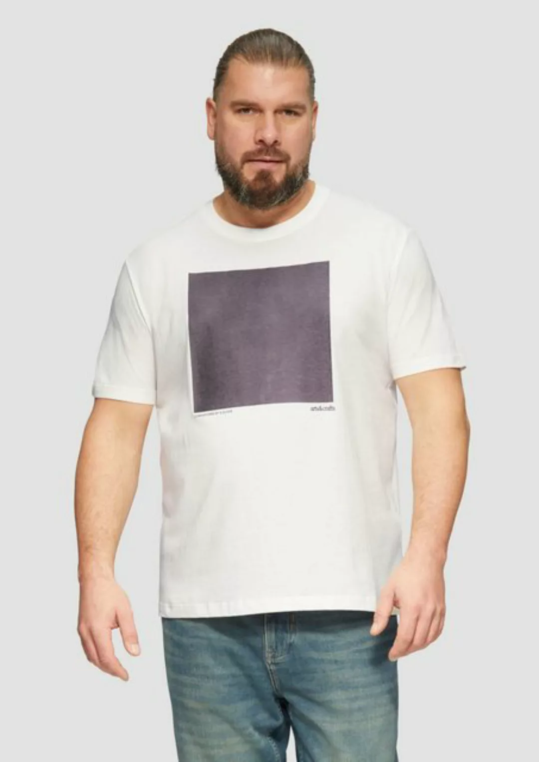 s.Oliver Kurzarmshirt T-Shirt mit Heat-reactive-Print günstig online kaufen