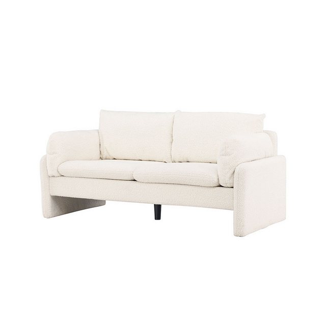 ebuy24 Sofa Vindel Sofa 2-Sitzer Teddy weiß. günstig online kaufen