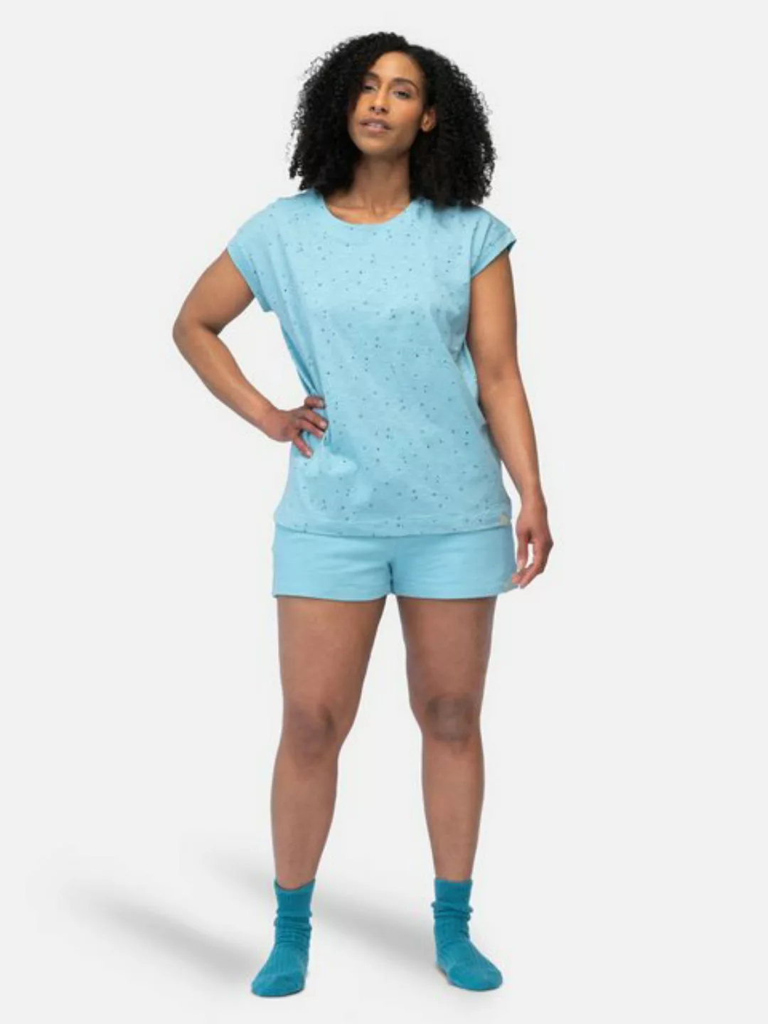 greenjama Pyjamaoberteil aus Slub Jersey mit Druck, Bio Baumwolle, GOTS-zer günstig online kaufen