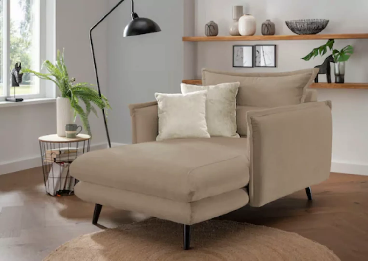 INOSIGN Loveseat »Lazio«, moderner Sessel mit einer bequemen Polsterung, 2 günstig online kaufen