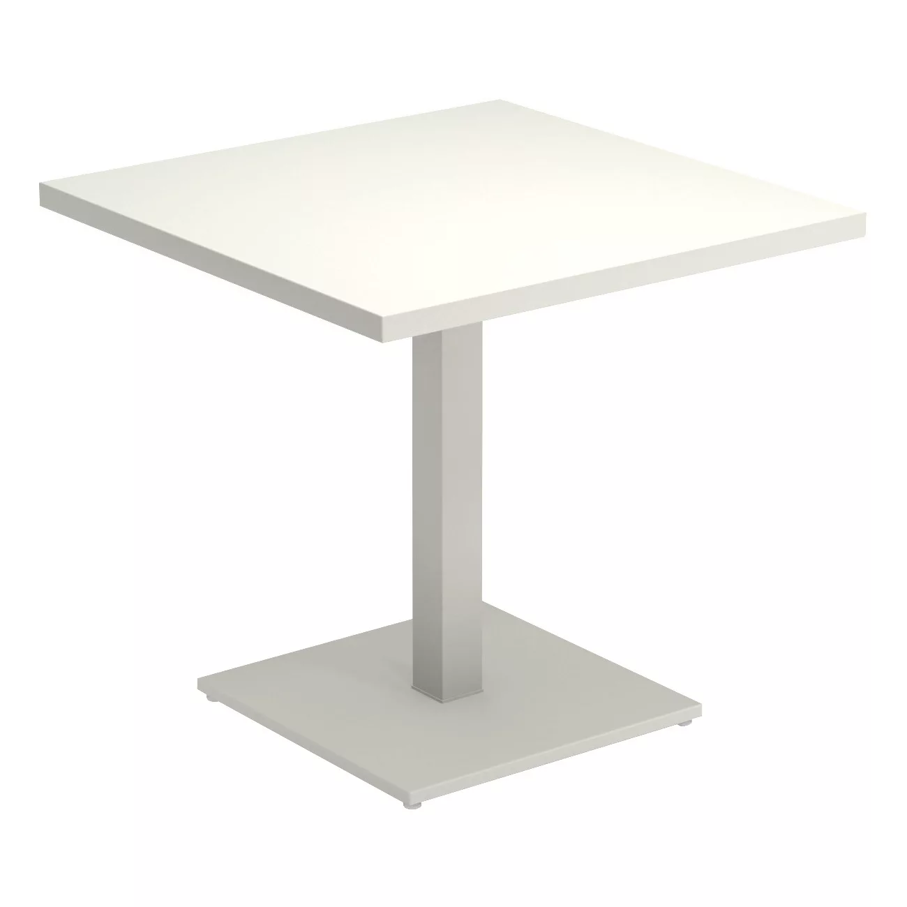 emu - Round Gartentisch 80x80x75cm - weiß/pulverbeschichtet/LxBxH 80x80x75c günstig online kaufen