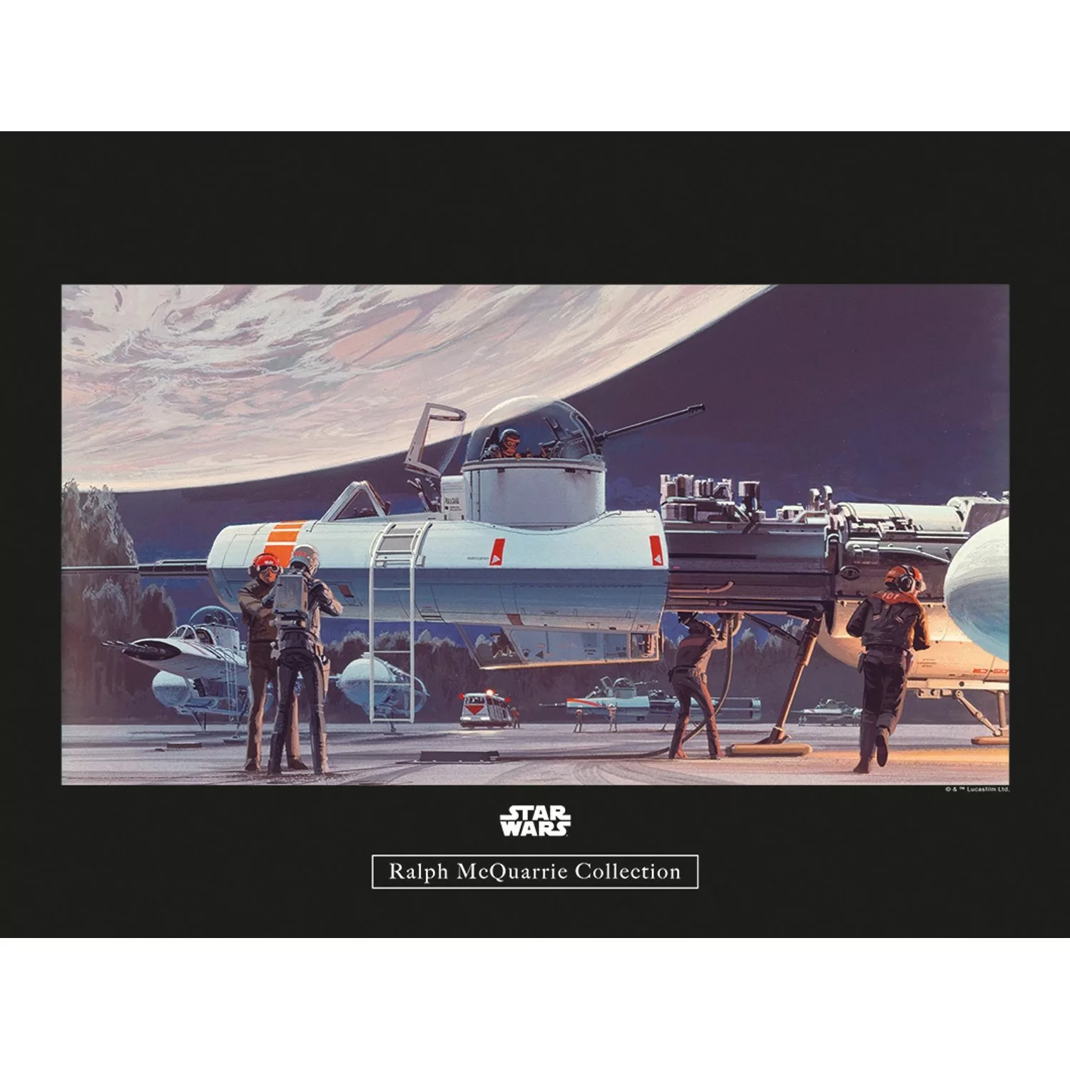 Komar Wandbild Star Wars Hangar 40 x 30 cm günstig online kaufen