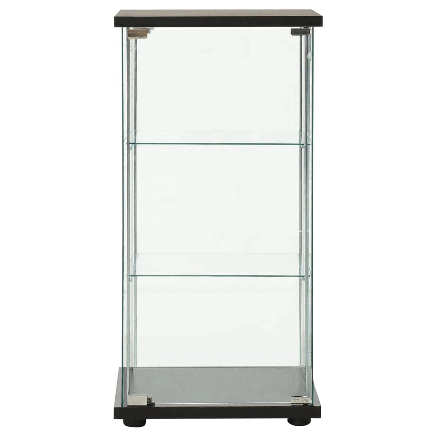 Vitrinenschrank Hartglas Schwarz günstig online kaufen
