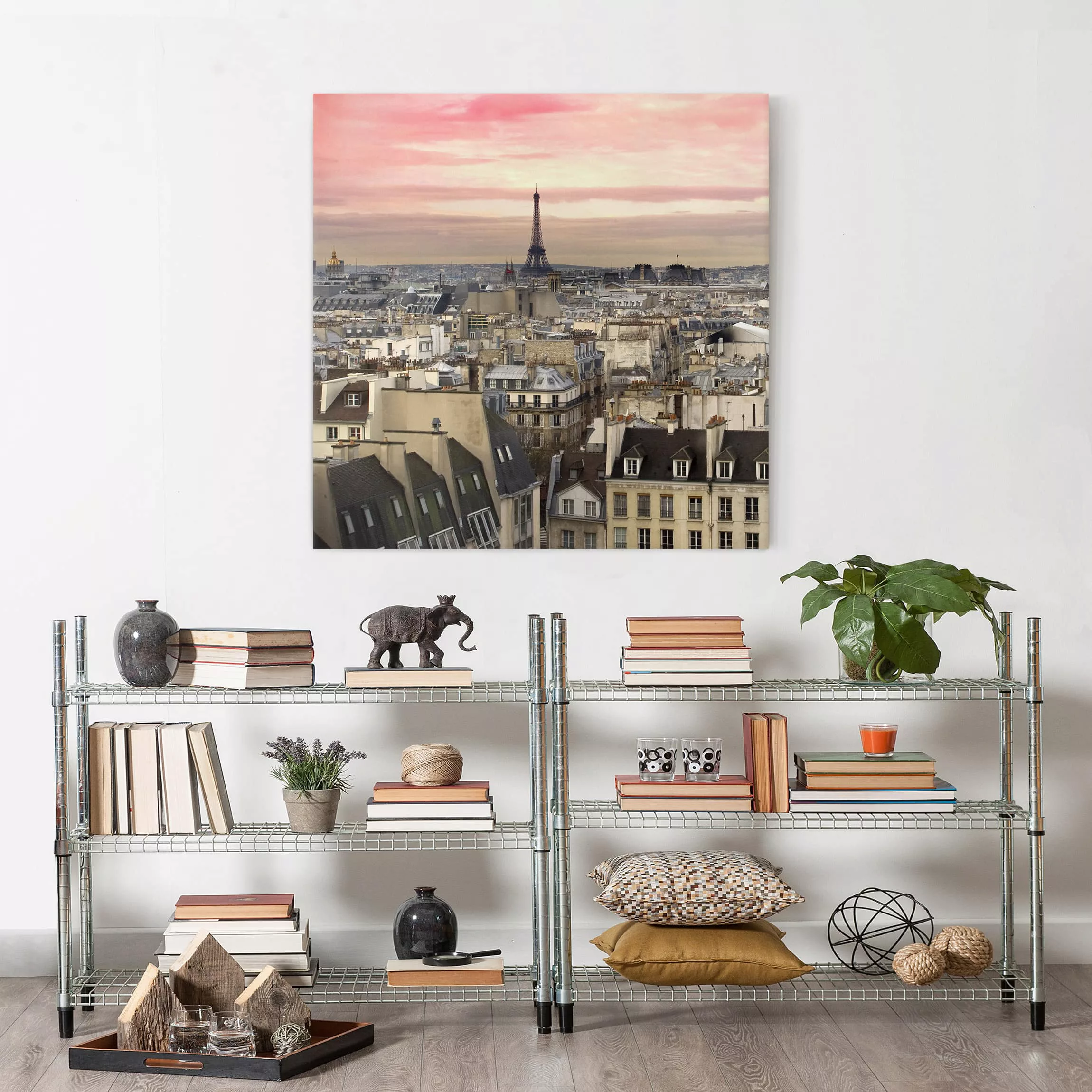 Leinwandbild Paris - Quadrat Paris hautnah günstig online kaufen